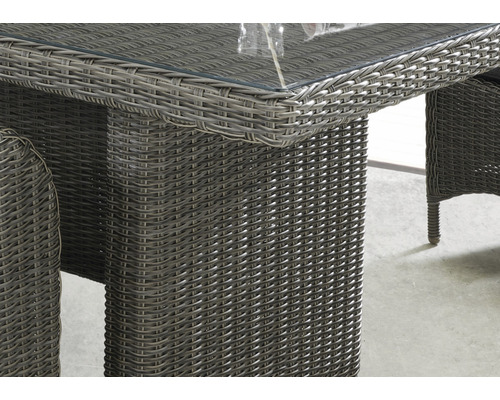 Gartenmöbelset Palma Luna Set Destiny HORNBACH Sitzer grau Aluminium 4 teilig vintage - 5 Polyrattan