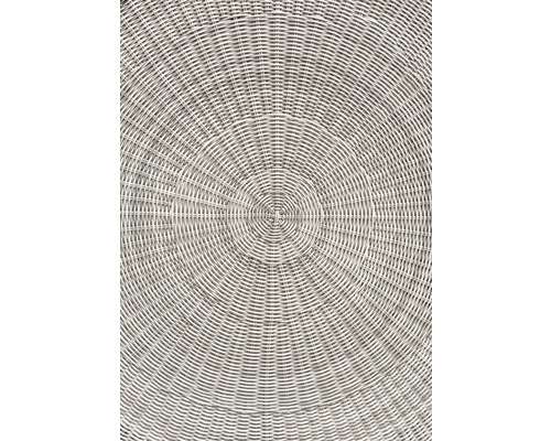Vue détaillée d''un motif de panier tressé avec des cercles concentriques