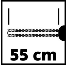 Symbol für eine Führungsschiene mit einer Länge von 55 cm