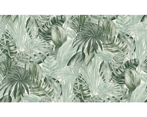 Papier peint avec motif de feuilles