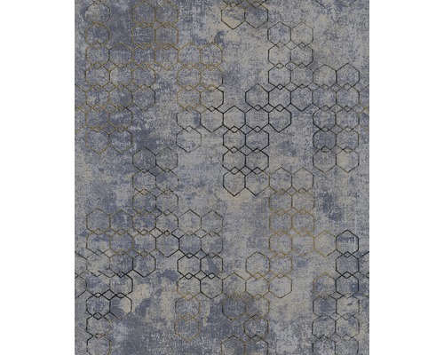 Tapis avec motif géométrique hexagonal