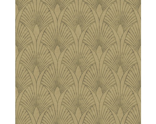 Papier peint avec motif d''éventail stylisé pour la décoration murale