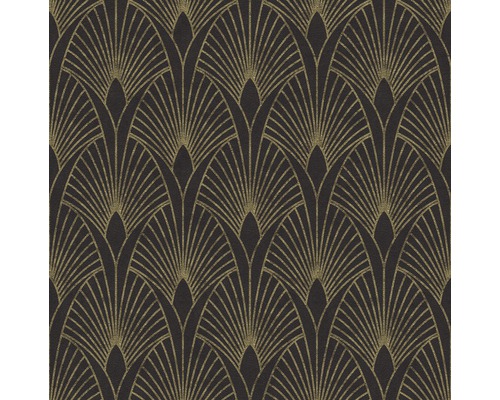 Papier peint avec motif géométrique en éventail