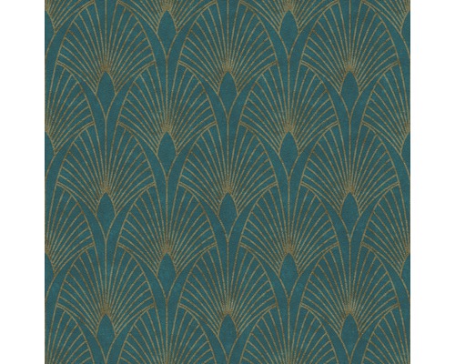 Papier peint avec motif géométrique en éventail