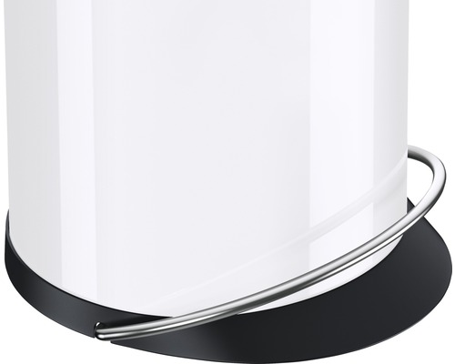 Vue détaillée d''une poubelle à pédale