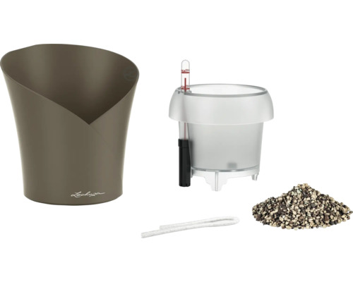 Lechuza Canaro Set de pots à plantes avec indicateur de niveau d''eau, substrat et système d''irrigation