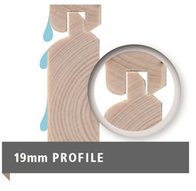 19 mm Profilholz Detailansicht