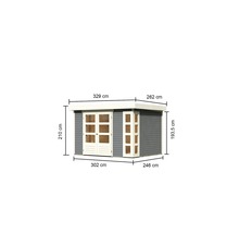 Abri de jardin avec dimensions