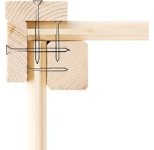 Illustration d''un assemblage en bois avec des vis