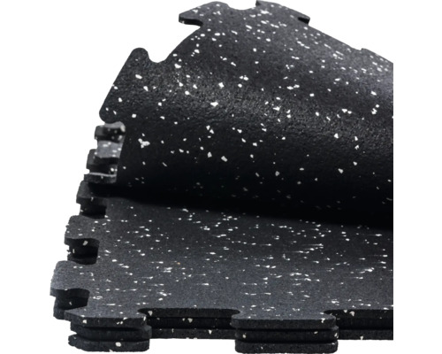 Tapis de fitness tapis en puzzle noir anthracite 50x50x0,5 cm lot