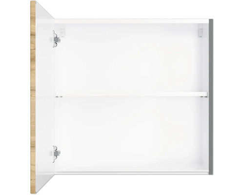 Meuble de salle de bains ouvert avec étagère