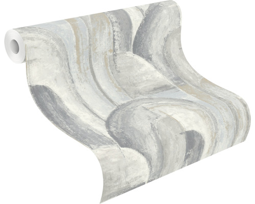 Rolle Vliestapete mit abstraktem Muster in Steinoptik