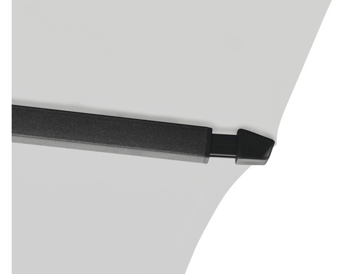 Vue détaillée d''un parasol avec baleines et capuchon d''extrémité