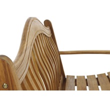 Vue détaillée d''un banc de jardin en bois