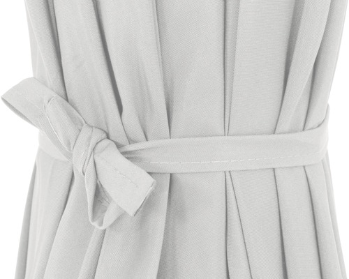 Gardine mit Stoffband zum Raffen