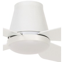 Ventilateur de plafond blanc avec lampe