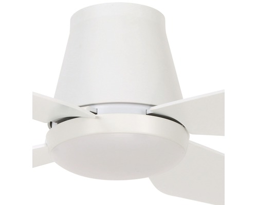 Weißer Deckenventilator mit Leuchte