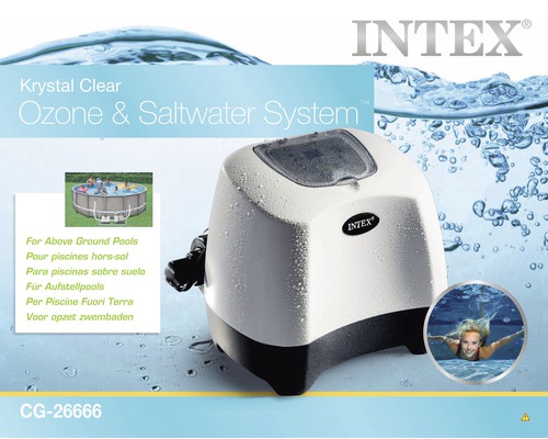 Intex Krystal Clear Ozon- und Salzwassersystem für Aufstellpools