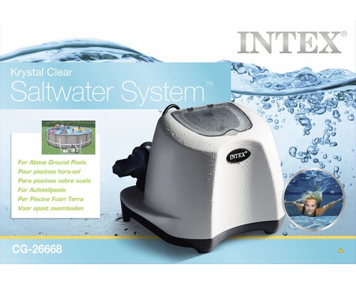 Système de salinisation Krystal Clear Intex pour piscines hors sol