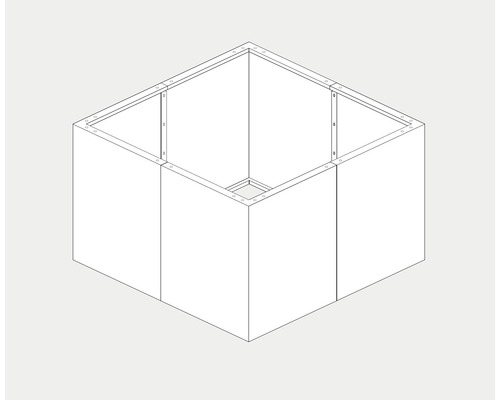 Illustration d''un potager surélevé carré