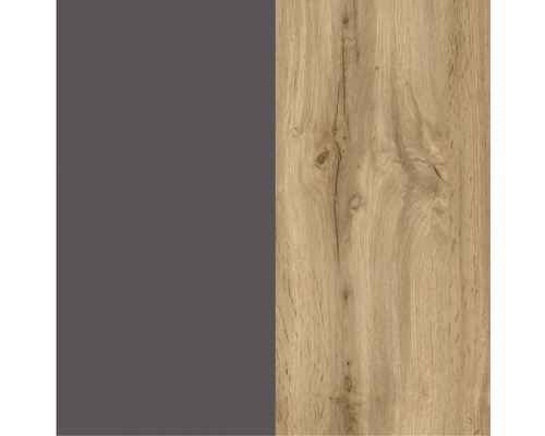 Panneau décoratif avec structure en bois et gris uni