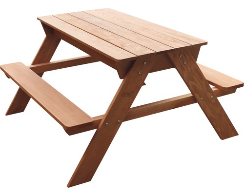 Ensemble de sièges pour enfants en bois avec table et bancs