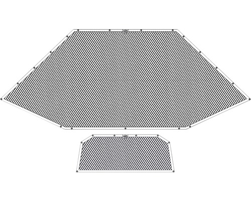 Voile d''ombrage trapézoïdale avec œillets de fixation