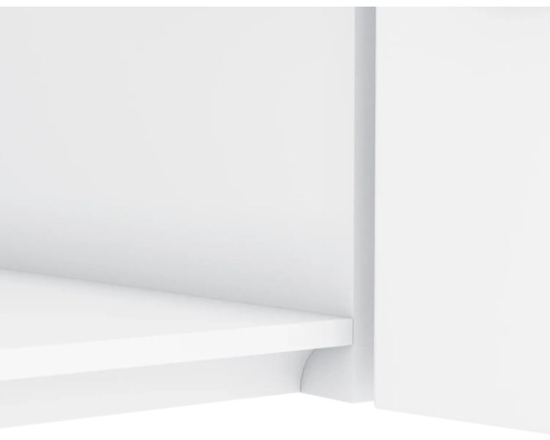 Vue détaillée d''une étagère blanche