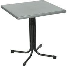 Quadratischer Klapptisch mit Stahlgestell
