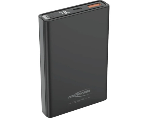 Batterie externe Ansmann noire d''une puissance de 22,5 watts