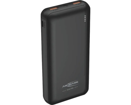 Batterie externe Ansmann 20 W Pro noire avec connecteurs