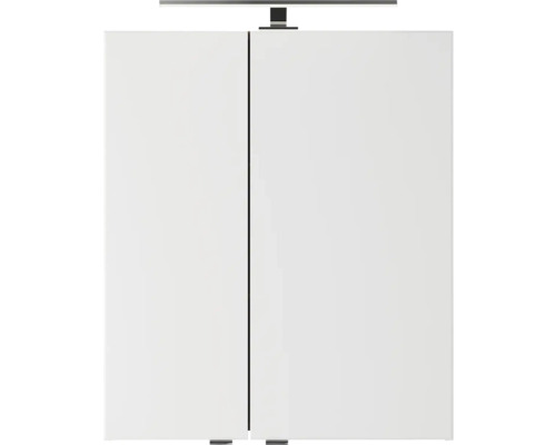 Weisser Spiegelschrank mit Beleuchtung für das Badezimmer