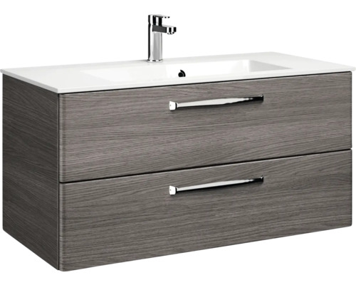 Meuble sous-vasque avec deux tiroirs et vasque à poser