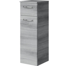 Armoire haute de salle de bains avec deux tiroirs et aspect bois