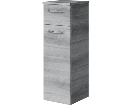 Schmaler Badezimmerschrank mit zwei Schubladen und Griffen