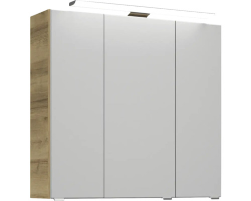 Kleiderschrank mit drei Türen und Beleuchtung