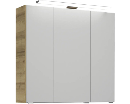 Armoire avec trois portes et éclairage intégré