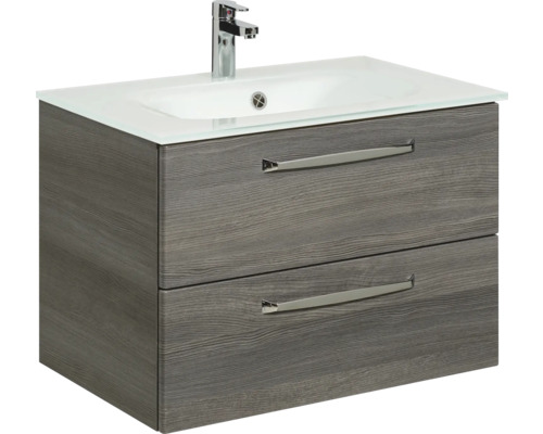 Waschtisch mit zwei Schubladen, Waschbecken und Armatur