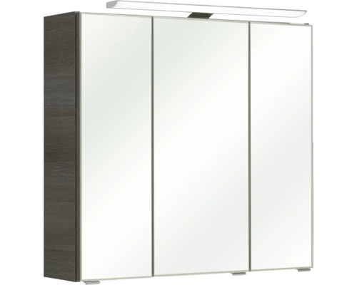 Armoire de toilette à trois portes avec éclairage