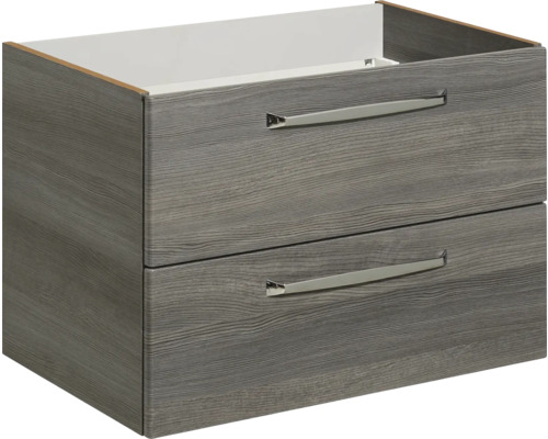 Meuble sous-lavabo avec deux tiroirs et poignées