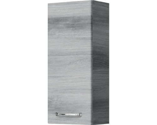 Armoire suspendue avec décor en bois et poignée