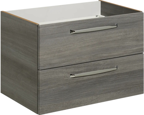 Unterschrank mit zwei Schubladen und Metallgriffen