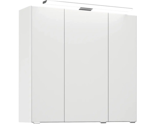 Weisser Hängeschrank mit Beleuchtung