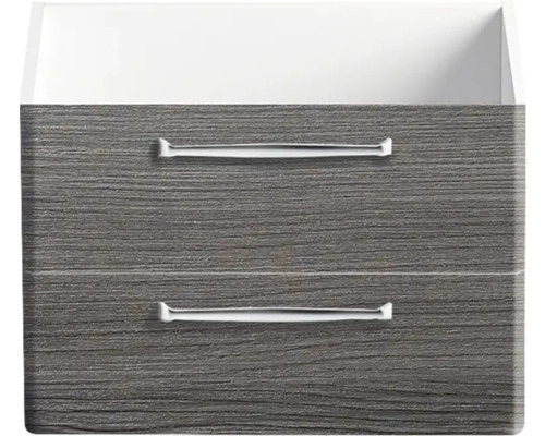 Waschtischunterschrank mit zwei Schubladen und Griffen