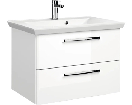 Meuble-lavabo avec deux tiroirs et robinetterie