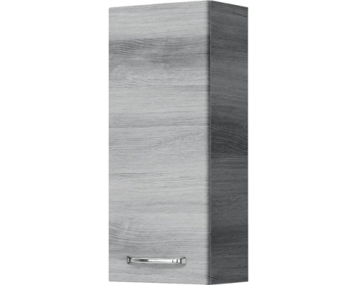 Armoire haute avec motif bois et poignée