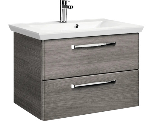 Waschbeckenunterschrank mit zwei Schubladen und Armatur