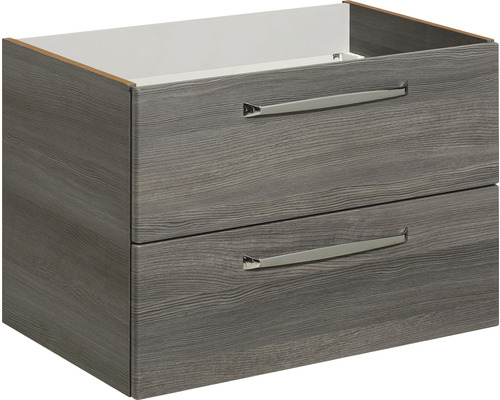 Waschtischunterschrank mit zwei Schubladen und Griffen