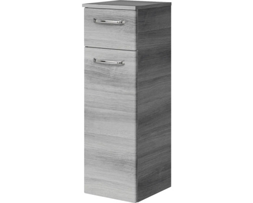 Badezimmer-Hochschrank mit zwei Schubladen und Griffen