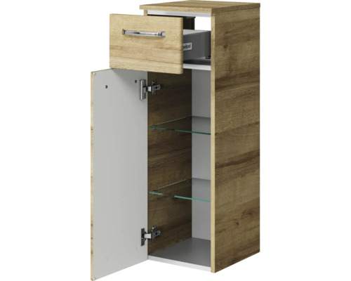 Badezimmerschrank mit Schublade und Tür